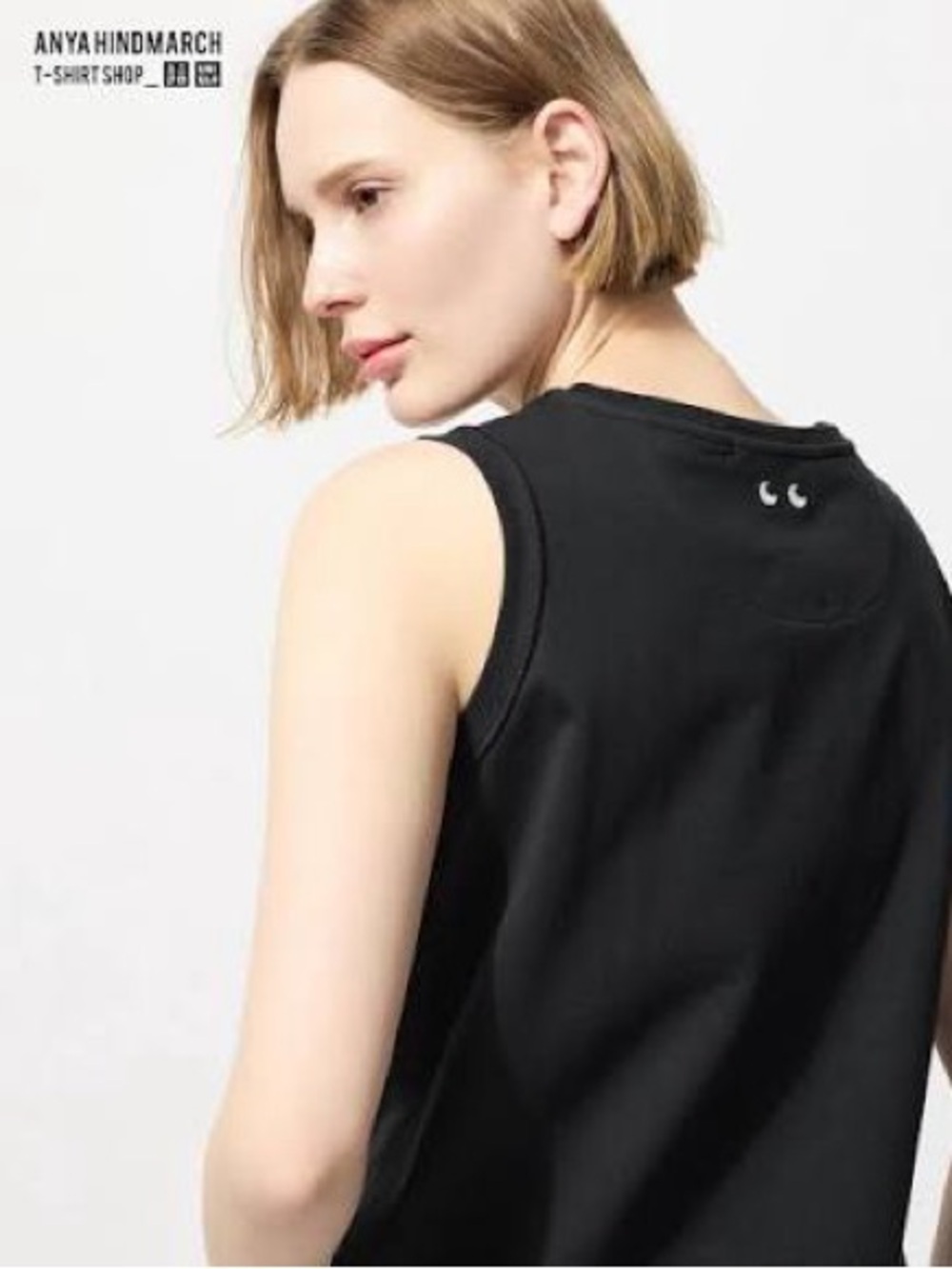 🆕 ANYA HINDMARCH x UNIQLO T3 Sleeveless Tank S